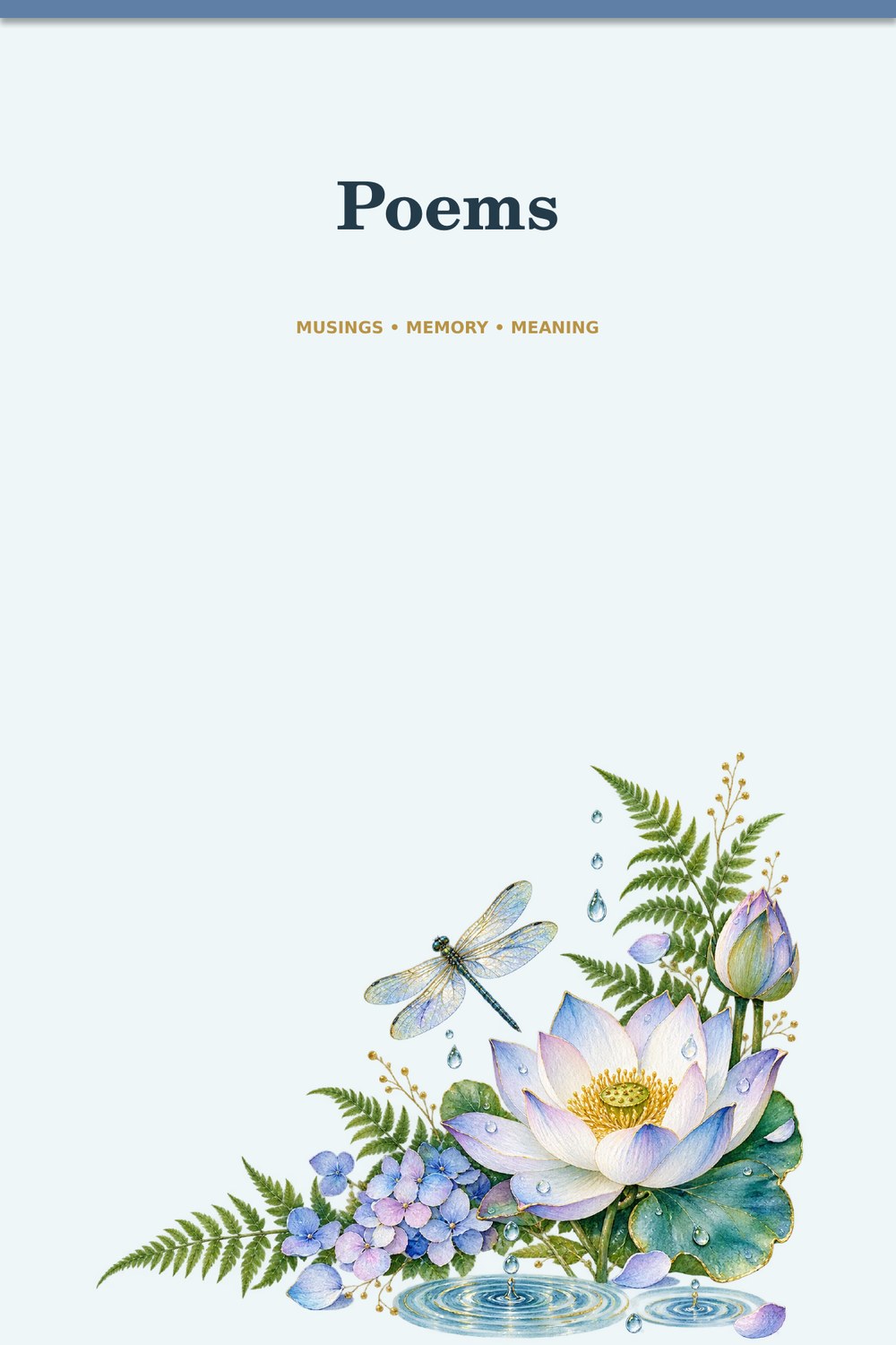 Illustrated interior page from Musings of a Curious Mind — Part one, Poems